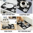 thumbnail image 4 of Dish Drying Mat Spooky Ghost Happy Halloween Night Kitchen Drying Mat Absorbent Heat Resistant 18x24 Inch Dishes Plate Glass Dry Draining Pad for Coffee Machine Dish Rack, 4 of 7