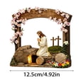 thumbnail image 3 of YingYouFu Empty Tomb Easter Scene and Cross Decoration He Is Risen Tabletop Decor Religious Wooden Signs Jesus Cross Table Centerpieces for Religious Home Mantels Tabletop Christian Gifts, 3 of 8