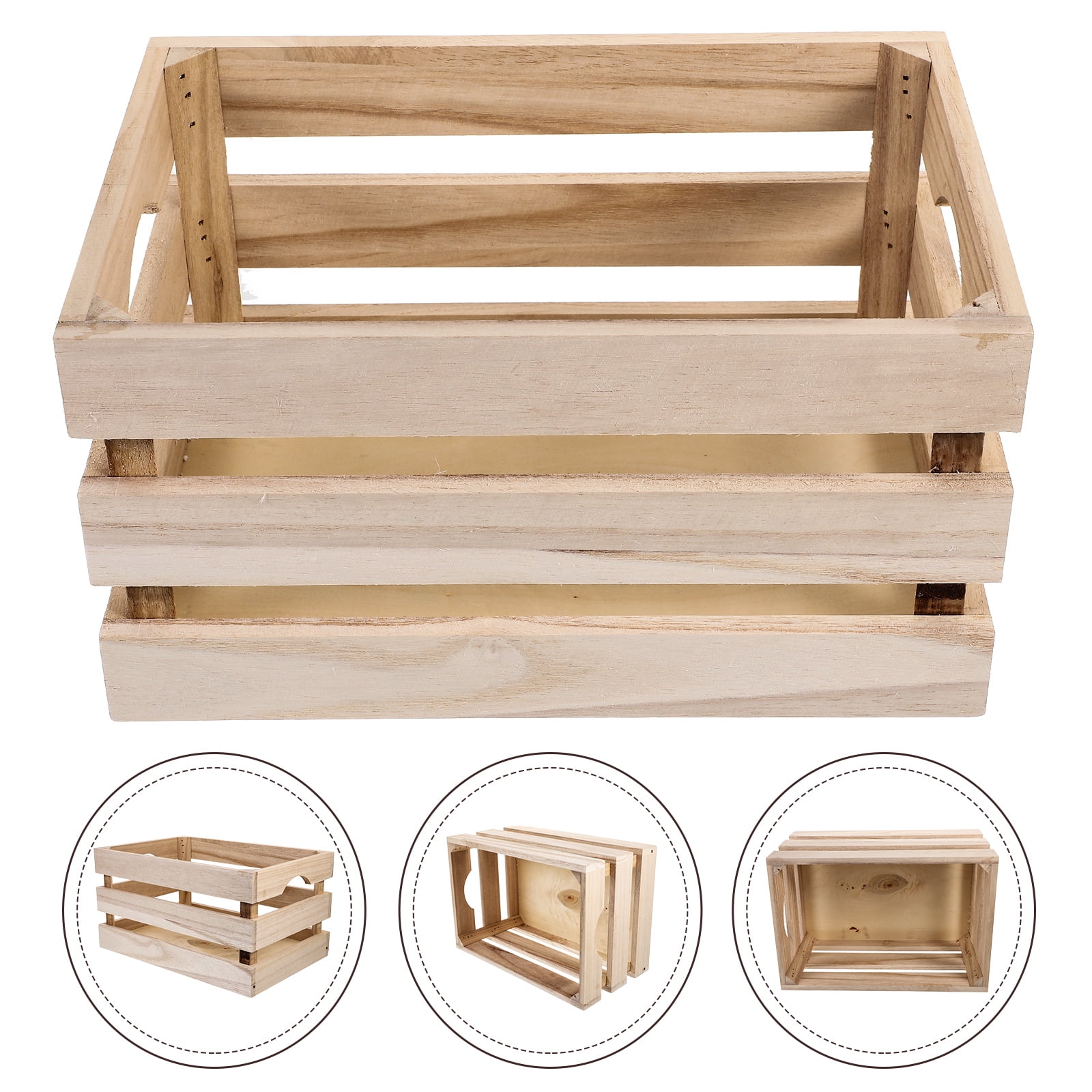 Wooden basket discount