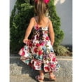 thumbnail image 4 of Fesfesfes Toddler Girl Baby Summer Sling Top + Floral Skirt Two-piece Children Skirt Suit On Sale, 4 of 9