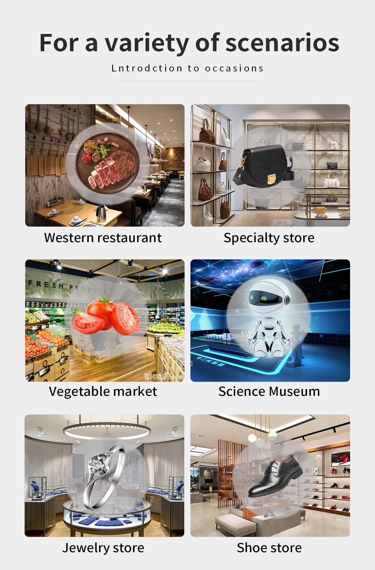 3D Animation Video Projector Naked-eye Holographic 3D Projector for Shop Trade Show Exhibition Shopping Mall Holiday ,High-Brightness
