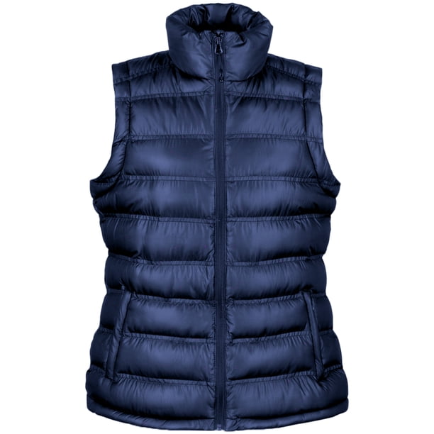 Result - Chaleco modelo Ice Bird acolchado para mujer (Gris)