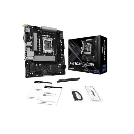 ASRock H810M-X WIFI LGA 1851 Intel H810 Micro ATX Motherboard