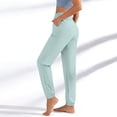 thumbnail image 5 of Pants for Women Over 50 Quick Dry Pants Elastic Waist Stretch Active Breathable Athletic Pant Mint Green 2XL, 5 of 7