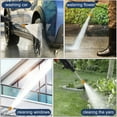 thumbnail image 5 of Cordless Pressure Washer, 24V 300W 970PSI Electric Power Washer with 6-in-1 Nozzles Portable 16.4FT Water Pipe Power Cleaner for Patio Fence Floor Cleaning Car Washing, Watering Flowers, 5 of 16