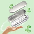 thumbnail image 3 of 2PCS Tongue Cleaner Stainless Steel Tongue Scraper Oral Care Tool with Case, 3 of 4