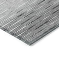 thumbnail image 5 of 8' X 10' Gray And Charcoal Abstract Washable Indoor Outdoor Area Rug, 5 of 5