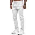 thumbnail image 3 of HUNGSON Men Skinny Slim Fit Casual Jeans Dyeing Stretch Straight Fashion Denim Pants, 3 of 5