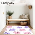 thumbnail image 3 of ODIKA 5x7 Machine Washable Non-Slip Area Rug, Kawaii Bunny Character Floor with Adorable Facial Ultra Soft Rug, None, 528365, 3 of 7