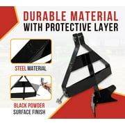 Middle Buster Plow 3-Point Quick Hitch for Category 1 Tractors Heavy Duty Steel Furrowing Plow Mechanical Plowing Subsoiler