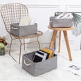thumbnail image 6 of Foldable Storage Baskets with Drawstring Handles Open Storage Bins Collapsible Storage Box Large Organizer Basket for Clothes, Toy, Books, Towel, Sundries, 6 of 8