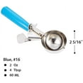 thumbnail image 5 of 2 Ounce Portion Scoop 1 Trigger Release Cookie Scoop - With Blue Handle Stainless Steel Disher For Portion Control Scoop Cookie Dough Cupcake Batter Or Ice Cream 2 PCS, 5 of 6