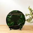 thumbnail image 6 of Gaeub Framed Greenery Wall Art Print Ceramic Plate,Dinner Plates,Bone China Decorative Plates with Display Stand,Art Ceramic Ornaments for Wall Hanging Decoration-6in, 6 of 6