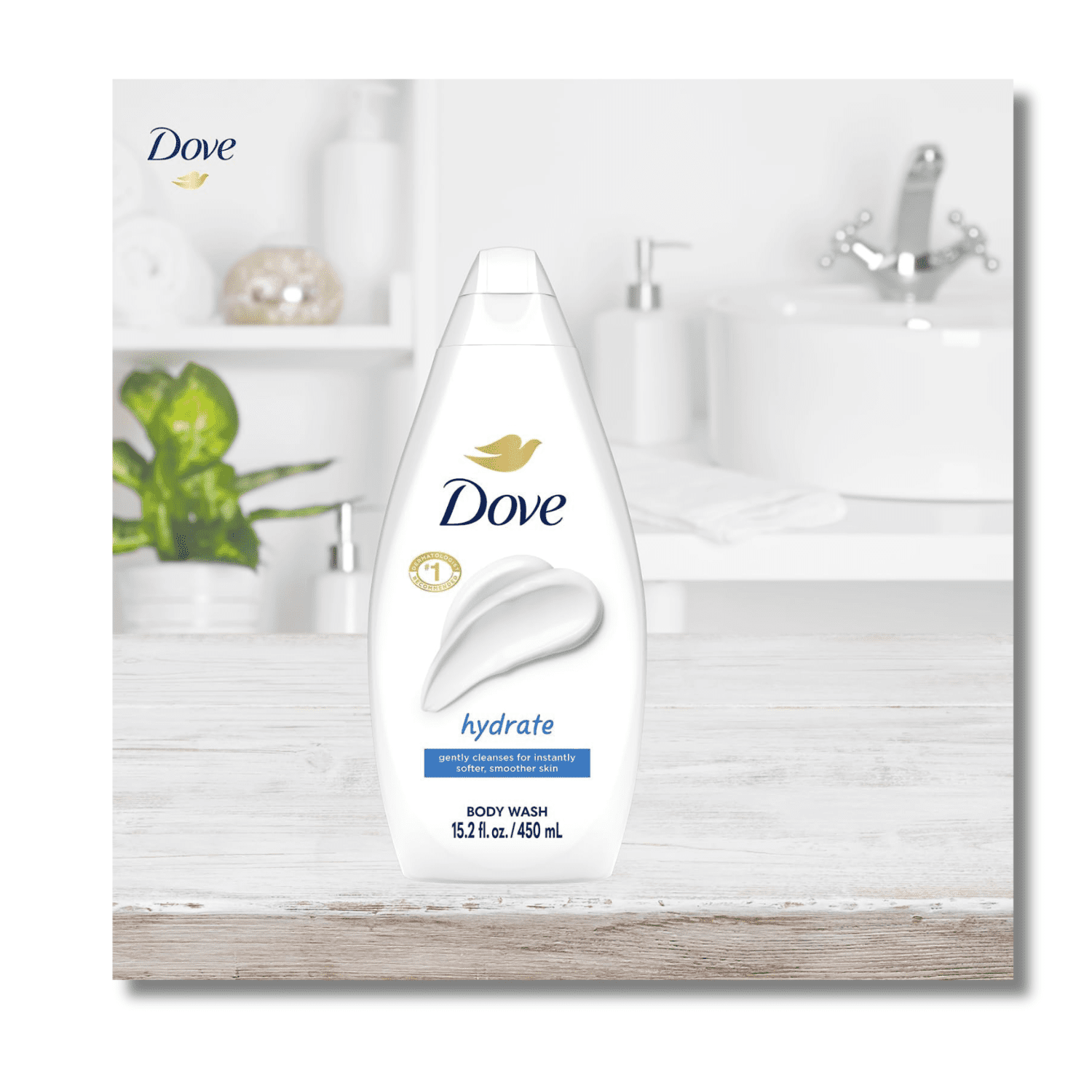 Dove Hydrate Body Wash Shower Gel 15.2 fl oz/450 ml – 3-Pack