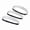Sliver, variant on YEMNPIOS Boho Leather Stretchy Double Non Slip Hair Accessory Elastic Braided Headbands 3 Pcs Black