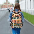 thumbnail image 6 of FORMRS Unisex Backpack Elementary School Travel Bookbag with Reflective Stripes, Jungle Stamp, 6 of 7