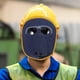 thumbnail image 5 of Casco de soldadura con gafas y correa ajustable, capucha de piel de vaca para soldar, equipo de protección para amolar, máscara facial de trabajo para hombres y mujeres, 5 of 7