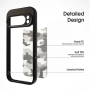 ibmrs For Google Pixel 9 Pro XL Case ,Cover Rugged Flexible Durable Anti-Slip TPU Protection Shockproof Back Cover -Camo Black