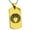 Gold, variant on Stainless Steel Naito Samurai Crest Engraved Dog Tag Pendant Necklace
