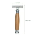thumbnail image 3 of DSR16 Manual Shaver Double-edged Metal Safety Razor Traditional Men's Double-edge Shaving Beard Razor, 3 of 8