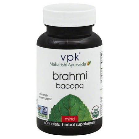 MAPI VPK Maharishi Ayurveda Brahmi Bacopa, 60 ea (Best Brain Tonic In Ayurveda)