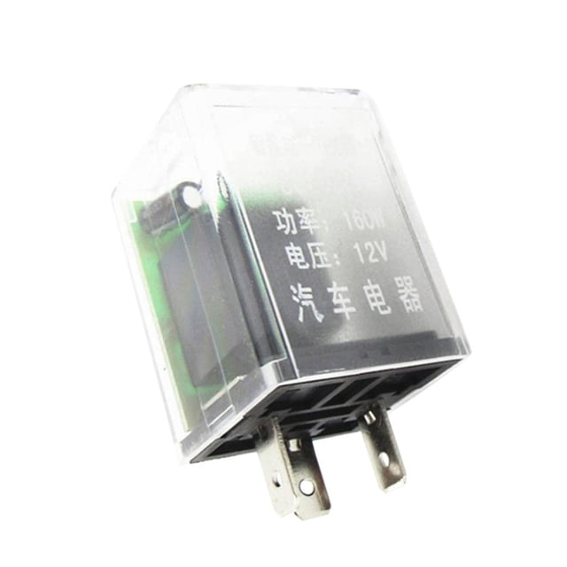 Unidad de intermitente LED de 12 para indicador de señal de del coche intermitente intermitente shamjiam Relé electrónico intermitente de 3 pines