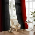 thumbnail image 4 of Abstract Ombre Curtains 84 inches Length for Living Room,Red and Black Light Filtering Window Curtain Rod Pocket Gradient Vintage Window Drapes for Bedroom Red Curtains,2 Panels,52 inches Wide, 4 of 7