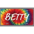 thumbnail image 1 of Betty Name Tie Dye Style License Plate Tag Vanity Novelty Metal | UV Printed Metal | 6-Inches By 12-Inches | Car Truck RV Trailer Wall Shop Man Cave | NP1295, 1 of 1