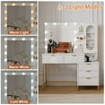 thumbnail image 4 of QinaQin Modern Vanity Table Features An Adjustable Mirror, Built-In Charging Station, and Five Drawers, Saving Space and Making It Suitable for Bedroom, 4 of 7