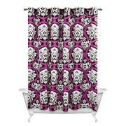 Dotted Damask Shower Curtain
