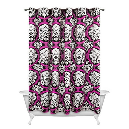 Dotted Damask Shower Curtain