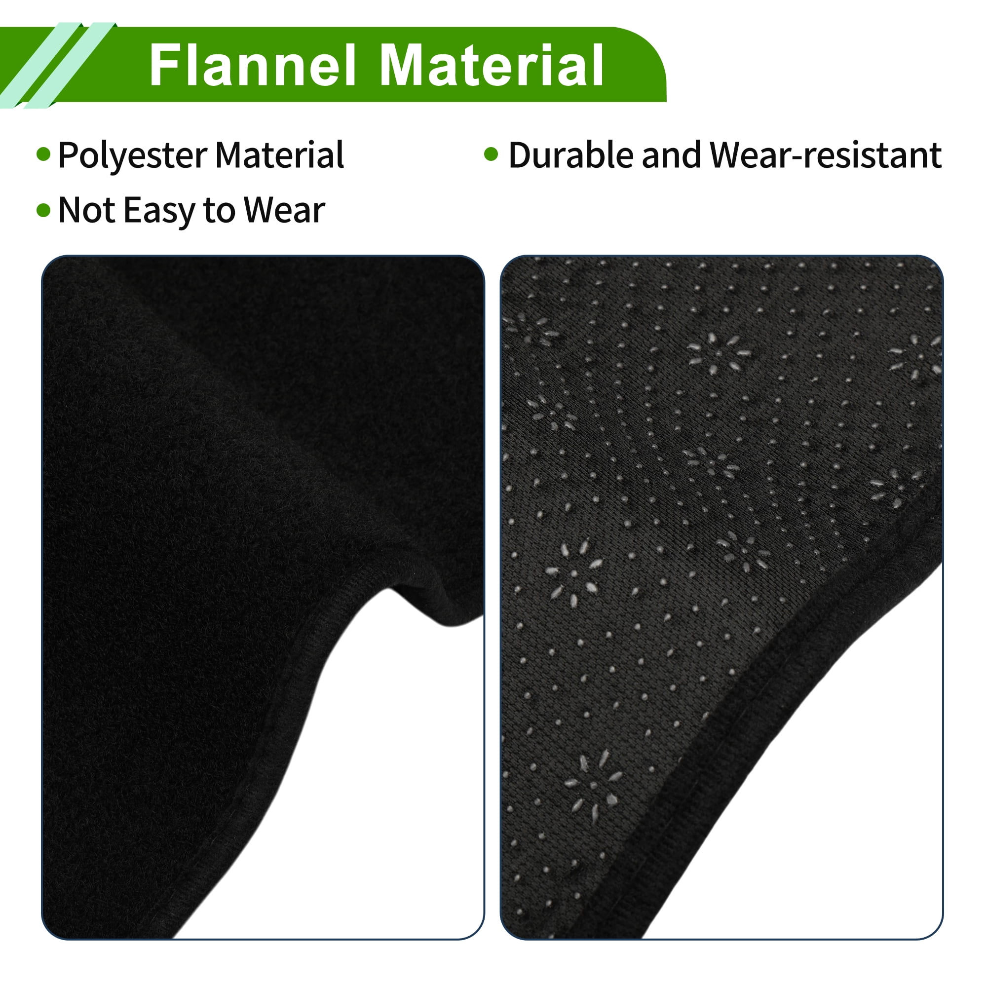 Unique Bargains Dashboard Cover for Ford 2019-2022 Anti-Slip Polyester Black