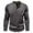 Grey, variant on VJATTWR Men's and Big Men's Heavyweight Long Sleeve Three-Button , up To Size Xl