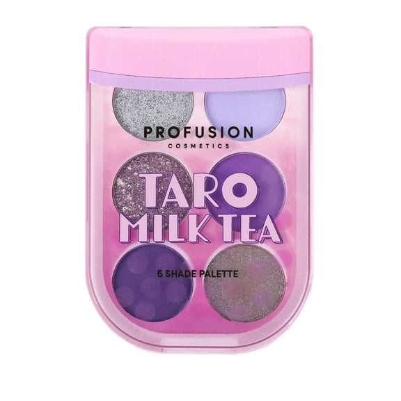 Profusion Cosmetics I Heart Boba 6 Shade Palette - Taro Milk Tea 0.2 oz