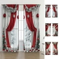 thumbnail image 4 of PALIFEUR Christmas Blackout Curtains, Merry Christmas Curtains for Living Room Bedroom, Luxury Xmas Decoration Window Curtain, Home Party Decoration Supplies, 35W x 63L Inch, 2 Panel Set, 4 of 4