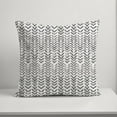 thumbnail image 5 of Creative Products Herringbone Print Gray 18 x 18 Indoor / Outdoor Pillow, 5 of 9