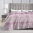 thumbnail image 6 of Watercolor Purple Textured Throw Blanket, Anti-Pilling Ultra-Soft Micro Fleece Cover Blanket for Bed Sofa, for All Seasons, 50"x40", 6 of 9