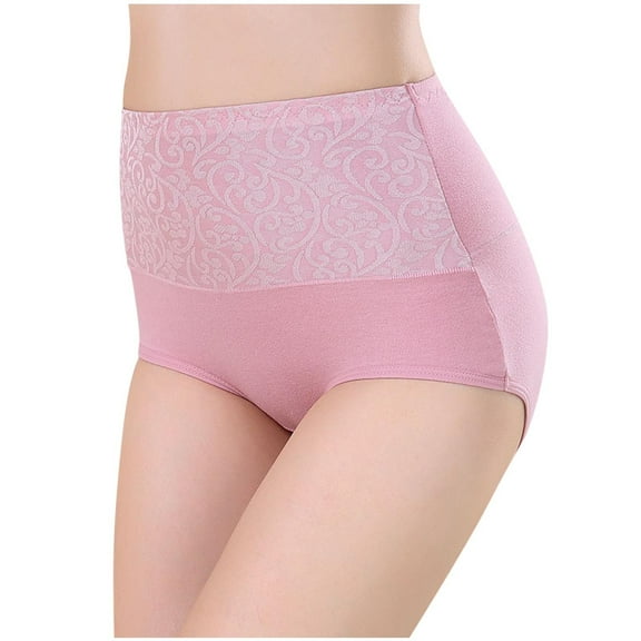 Jalioing High Waist Briefs for Women Breathable Full Coverage Leakproof Panties Soft Comfortable Underwear L-4XL