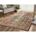thumbnail image 2 of Abani Mesa 5'3"W x 7'6"D MES120A Orange Rust Medallion Distressed Area Rug, 2 of 7