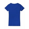 thumbnail image 3 of Ma Croix Women's Casual Fit Deep V-Neck Collar Short Sleeve Cute Spring Summer T Shirt, 3 of 7