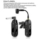 thumbnail image 2 of 2-In-1 UHF Saxophone Microphone System, Wireless Microphone Transmitter Receiver 100 Ft Transmission Guitar Audio Mixer, 2 of 5