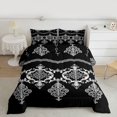 thumbnail image 2 of Feelyou Tribal Western Damask Bedding Comforter Set, Bohemian Flower Floral Twin Comforter Sets, Mid Century Fashion Reversible Bedding Set, Microfiber Bedroom Decor, 2 Pieces, 2 of 8
