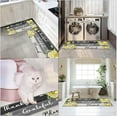 thumbnail image 6 of Yellow Lemon Anti-Fatigue Kitchen Rug Set of 2 Grey Black Farmhouse Vintage Wood Cushioned Kitchen Floor Standing Mat Waterproof Non-Slip Kitchen Mat and Rugs PVC Ergonomic Comfort Foam Rug, 6 of 6
