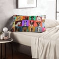thumbnail image 6 of Goofa Cute doggies Pattern Pillow Case – Plush & Soft Cushion Cover, Hypoallergenic Throw Pillow Case for Comfortable Sleep with Envelope Closure-20"x30", 6 of 6