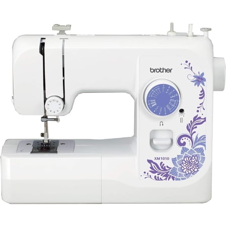 Brother XM1010 Sewing Machine with Accessories Kit – 10 Built-in Stitches, 4 Sewing Feet, Extra Bobbins & Needles