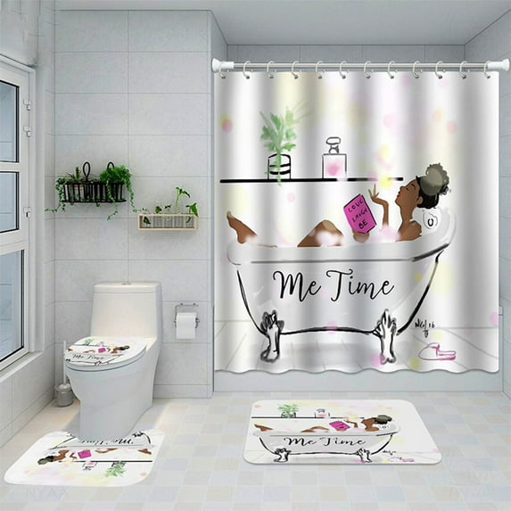 Goory 180x180cm Polyester Thickened Shower Curtain Heavy Duty Bathroom Decor Sunflower Stylish Printed With Hooks Bath Waterproof