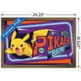 thumbnail image 3 of Pokemon - Neon Pikachu Wall Poster, 14.725" x 22.375", Framed, 3 of 3