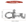 thumbnail image 3 of Hebilla de Shackle de Pulsera de Paracord Uxcell [4PCS] - Gancho de Metal O Ajustable para Pulseras Cinturón [Cabeza Plana Plateada], 3 of 6
