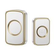 Wireless Doorbell Operating Long Range 60 Ringtones Adjustable Volume LED Indicator Door Bells for Homes Classroom Apartment Business