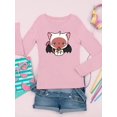 thumbnail image 3 of Cute Vampire Kitten W Candy Long Sleeve Toddler -Image by Shutterstock,  5 Toddler, 3 of 4